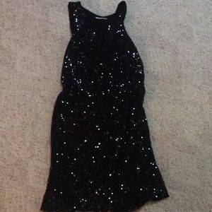 Black Sequins Dress